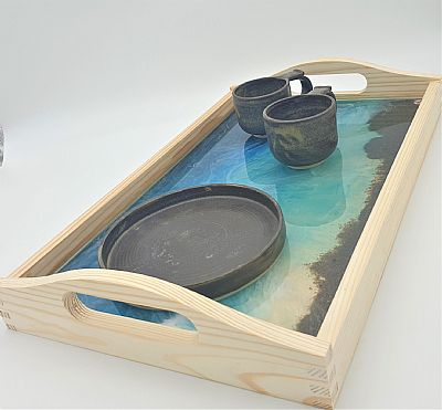 ΞΥΛΙΝΟΣ ΔΙΣΚΟΣ ΜΕ ΥΓΡΟ ΓΥΑΛΙ