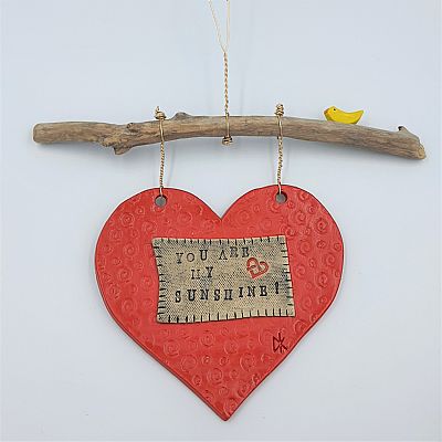 Χειροποίητες κεραμικές καρδιές