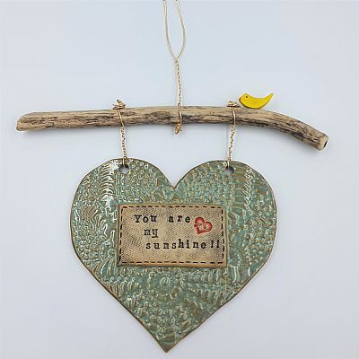 Χειροποίητες κεραμικές καρδιές