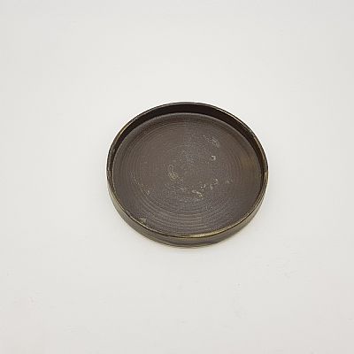 Χειροποίητο κεραμικό πιάτο γκρι